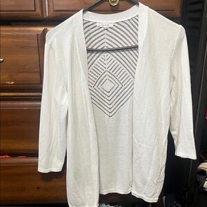 Maurices Ivory Chevron Knit Sweater
